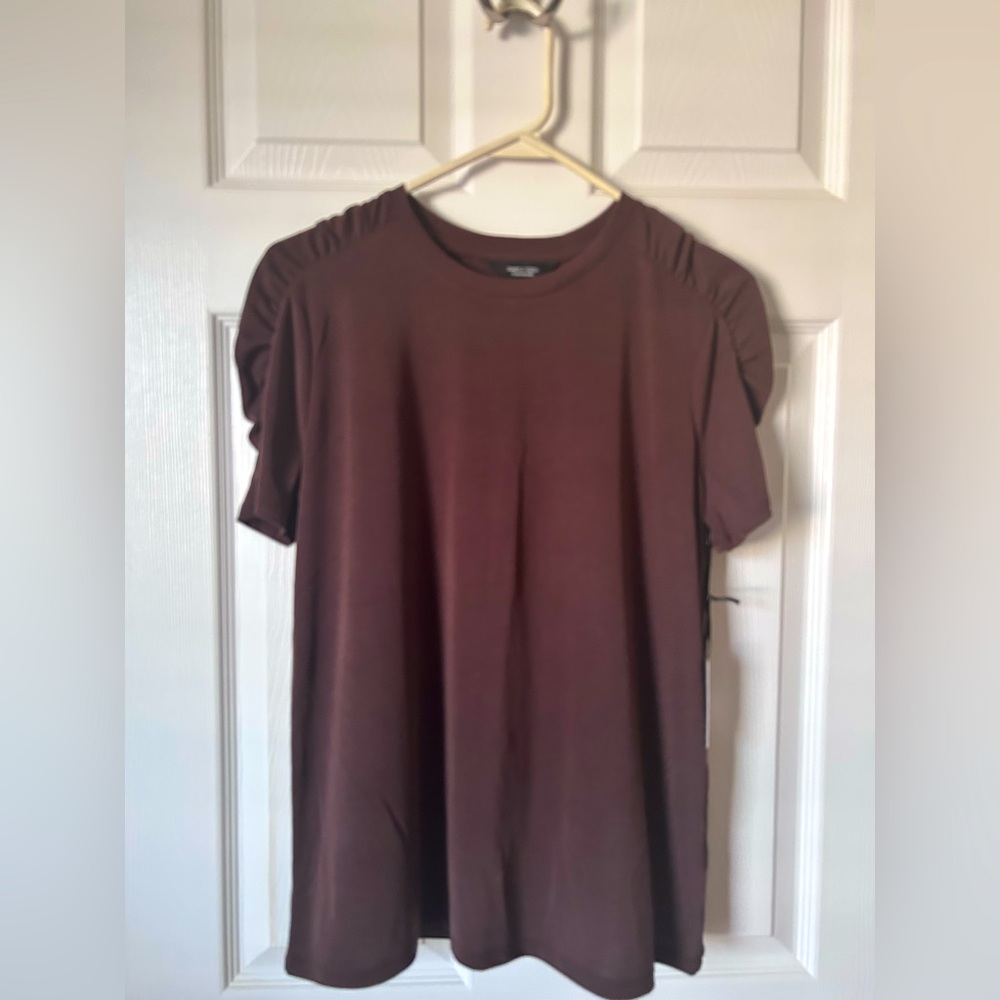Simply Vera-Vera Wang Brown Blouse